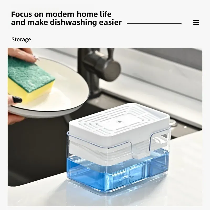 Distributeur automatique de liquide vaisselle avec brosse 3