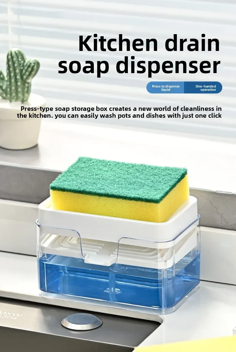 Distributeur de savon automatique pour liquide vaisselle, vue d'ensemble