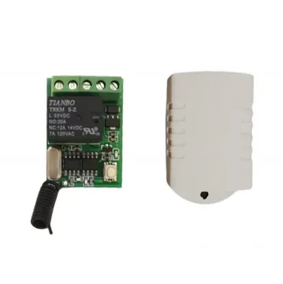 Bouton-poussoir sans fil RF 315/433 MHz pour ouvre-porte 5 V à 12 V et système d'alarme domestique intelligent 10
