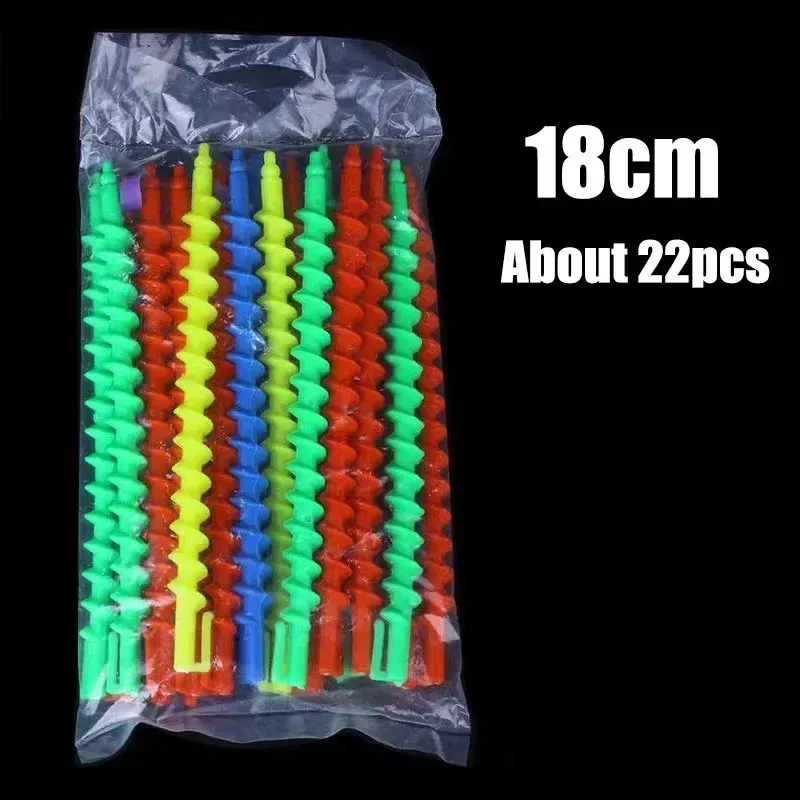 20 bigoudis en spirale en plastique sans chaleur pour femmes, rouleaux à cheveux bouclés sans chaleur, bâtonnets de permanente à froid, outil de coiffure pour barbier 6