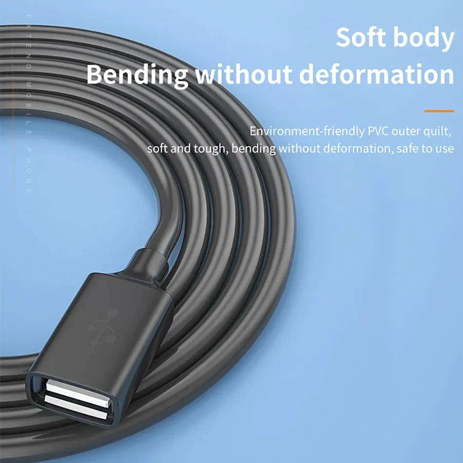 Câble USB souple pour bureau