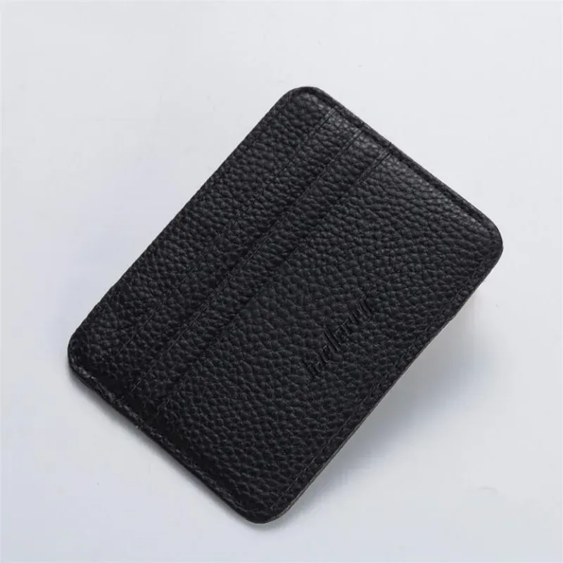 Portefeuille de poche ultra fin pour homme avec fentes pour cartes et fenêtre d'identité 11