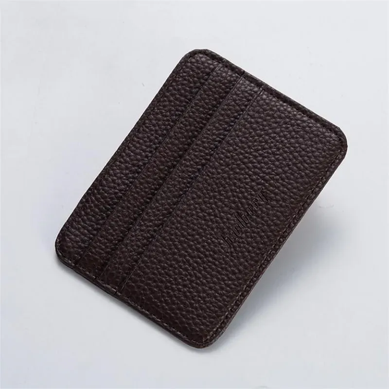 Portefeuille de poche ultra fin pour homme avec fentes pour cartes et fenêtre d'identité 10