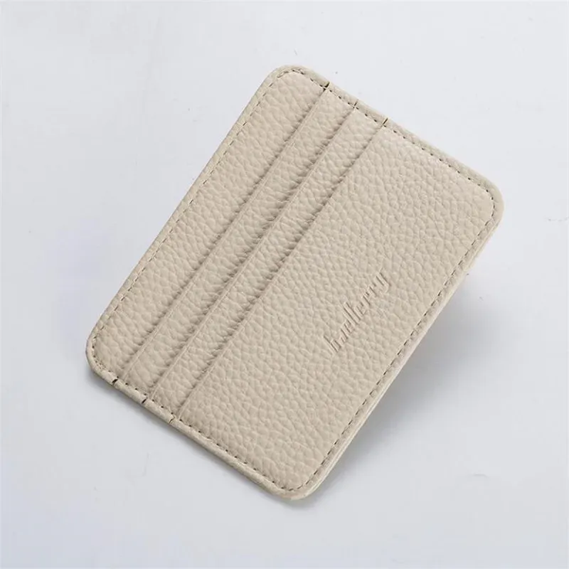 Portefeuille de poche ultra fin pour homme avec fentes pour cartes et fenêtre d'identité 7