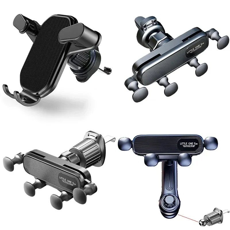 Support de téléphone de voiture à gravité pour smartphone de 4,7 à 7 pouces, support universel antichoc avec pince GPS 1