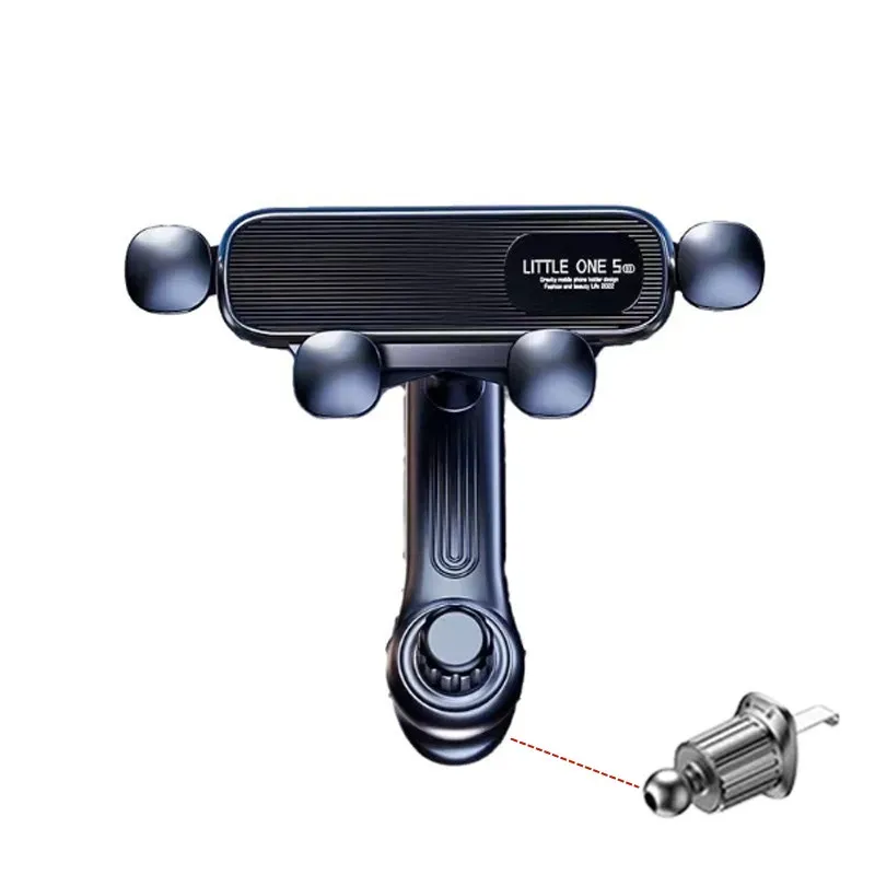 Support de téléphone de voiture à gravité pour smartphone de 4,7 à 7 pouces, support universel antichoc avec pince GPS 7