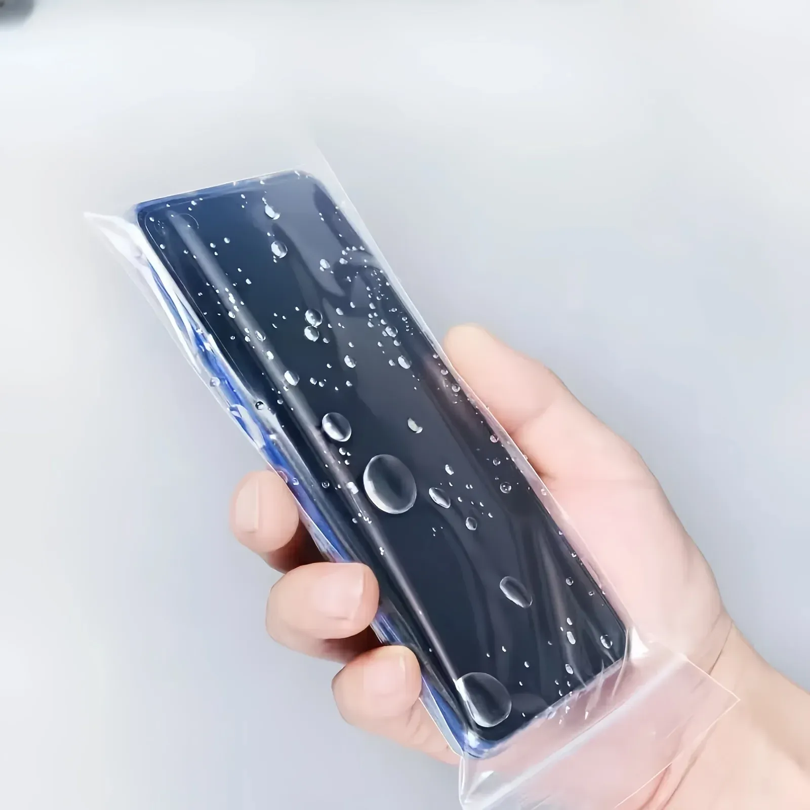 Pochette étanche universelle transparente pour téléphone portable avec fermeture éclair auto-verrouillante, lot de 100 2
