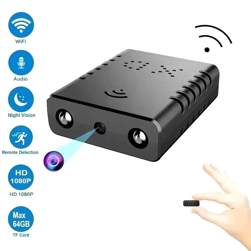 Mini caméra XD Full HD 4K WiFi avec vision nocturne, surveillance à distance, protection domestique, enregistreur vidéo étanche 7