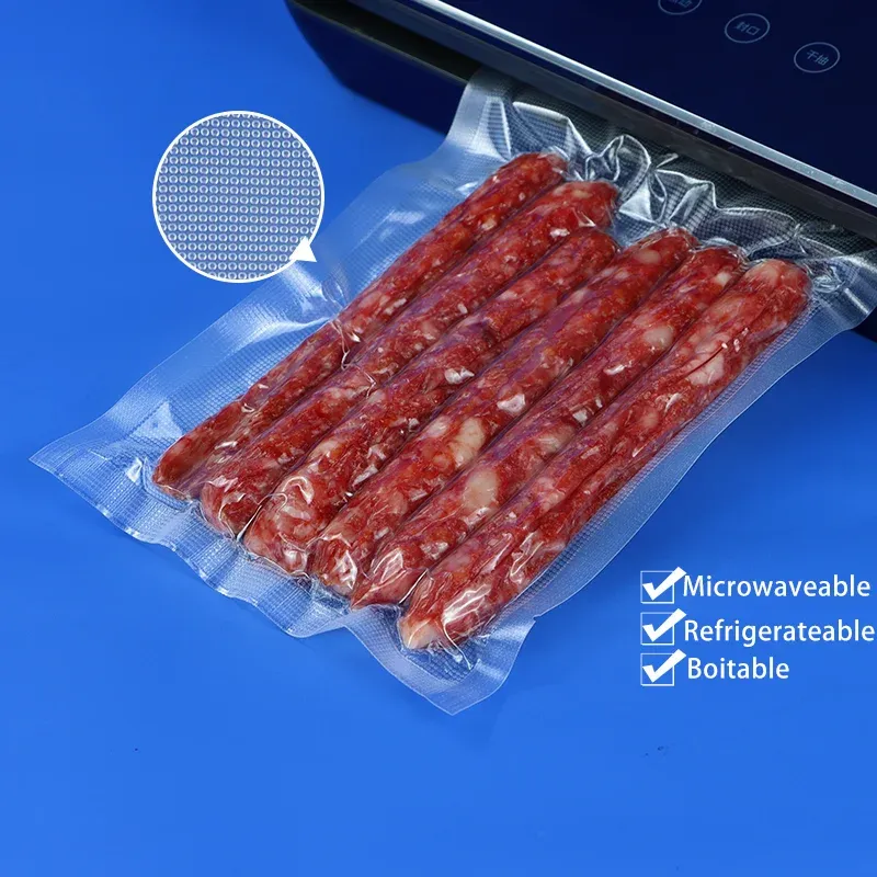 Rouleau de sacs sous vide écologiques pour aliments, compatible machine sous vide 4