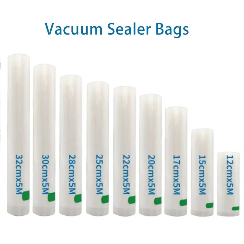 Rouleau de sacs sous vide écologiques pour aliments, compatible machine sous vide 6