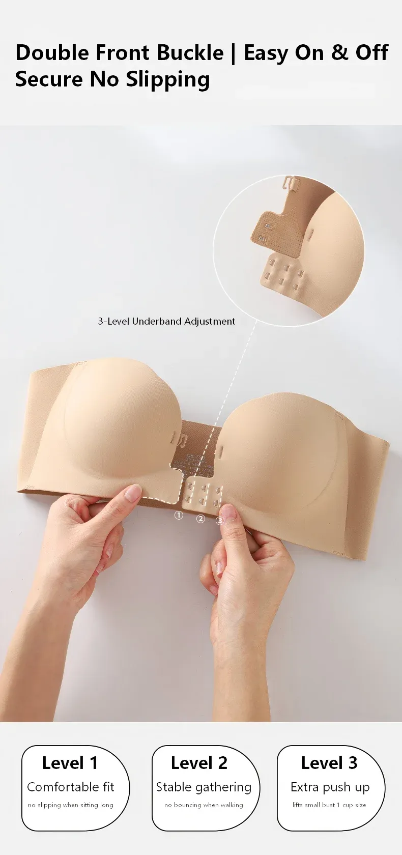 Fermeture avant du soutien-gorge
