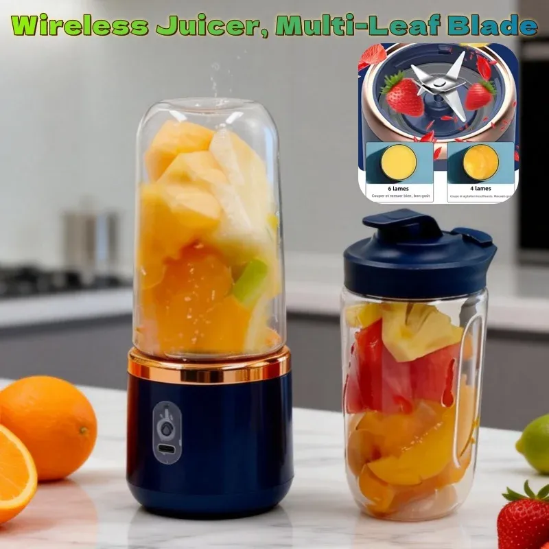 Blender portable double tasse, design compact