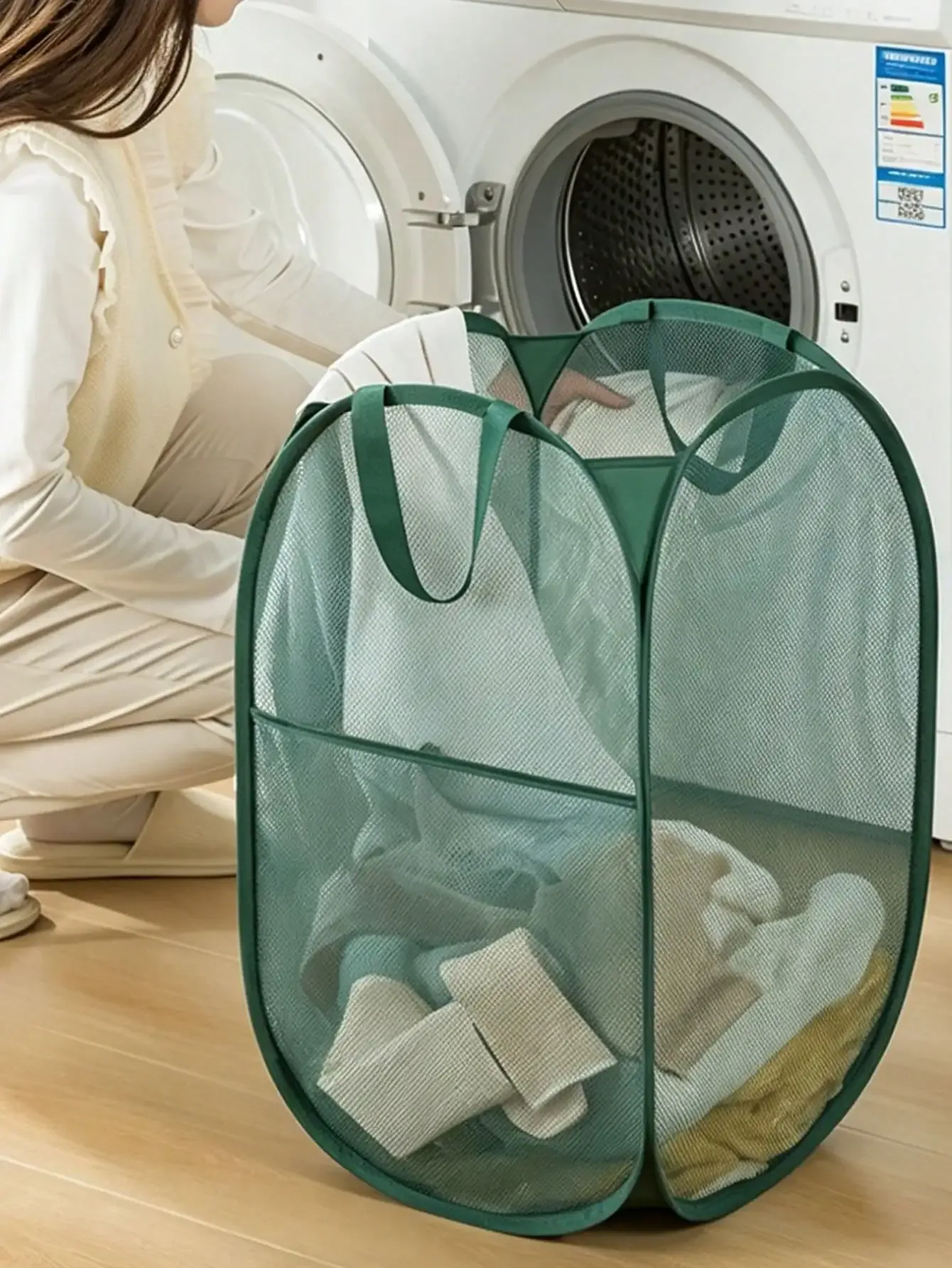 Panier à linge pliable, usage quotidien