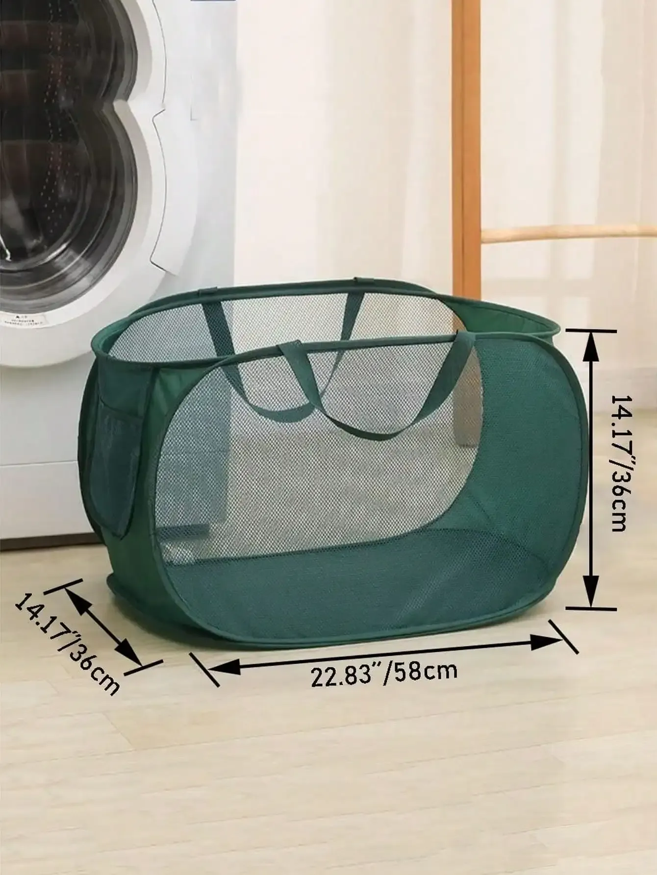 Panier à linge pliable, ambiance de maison