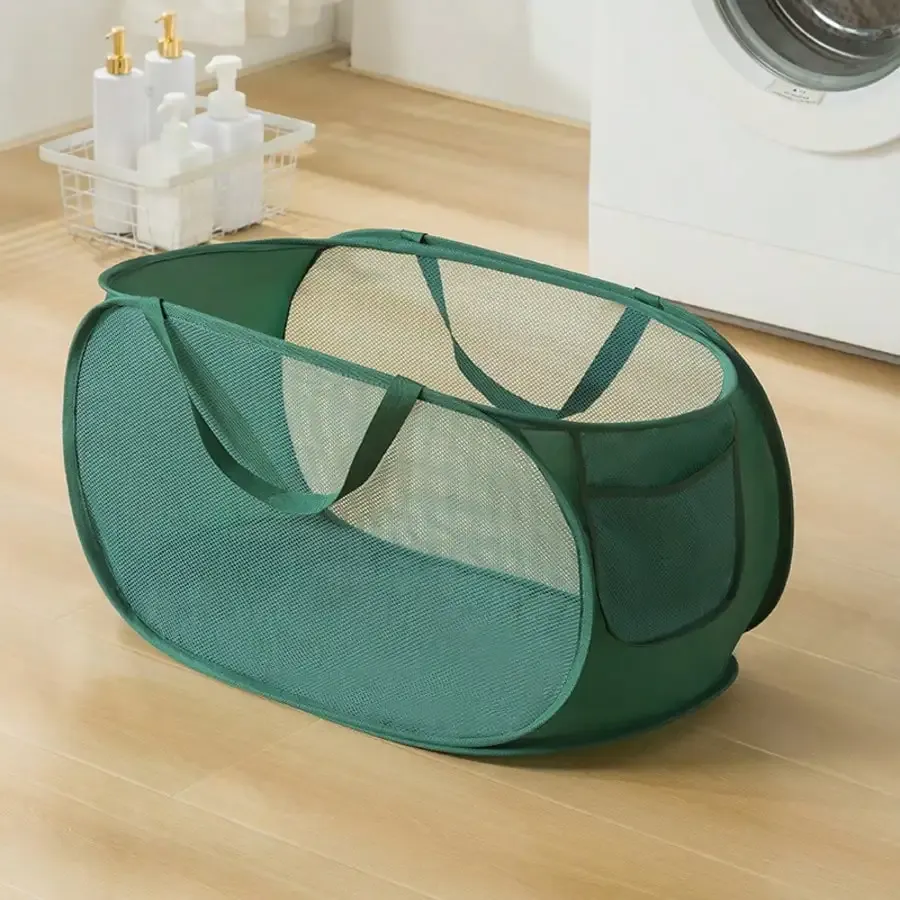 Panier à linge pliable, panier à linge ouvert, panier de rangement pliable, bac de rangement pour linge, accessoire d'organisation et de rangement pour la maison 10