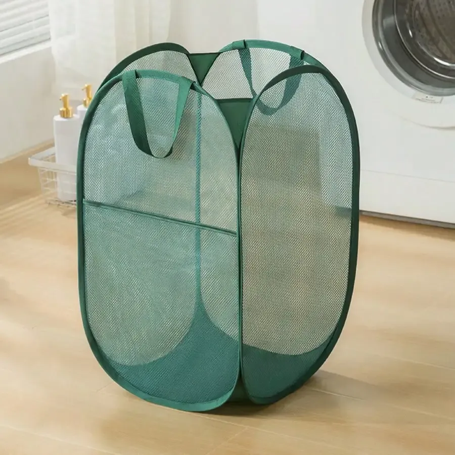 Panier à linge pliable, panier à linge ouvert, panier de rangement pliable, bac de rangement pour linge, accessoire d'organisation et de rangement pour la maison 11