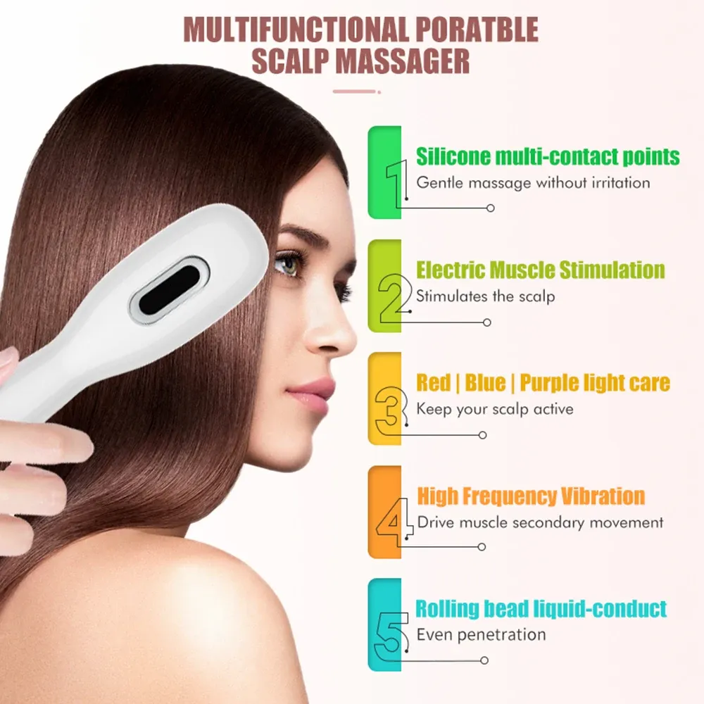 Peignes en silicone pour un massage doux