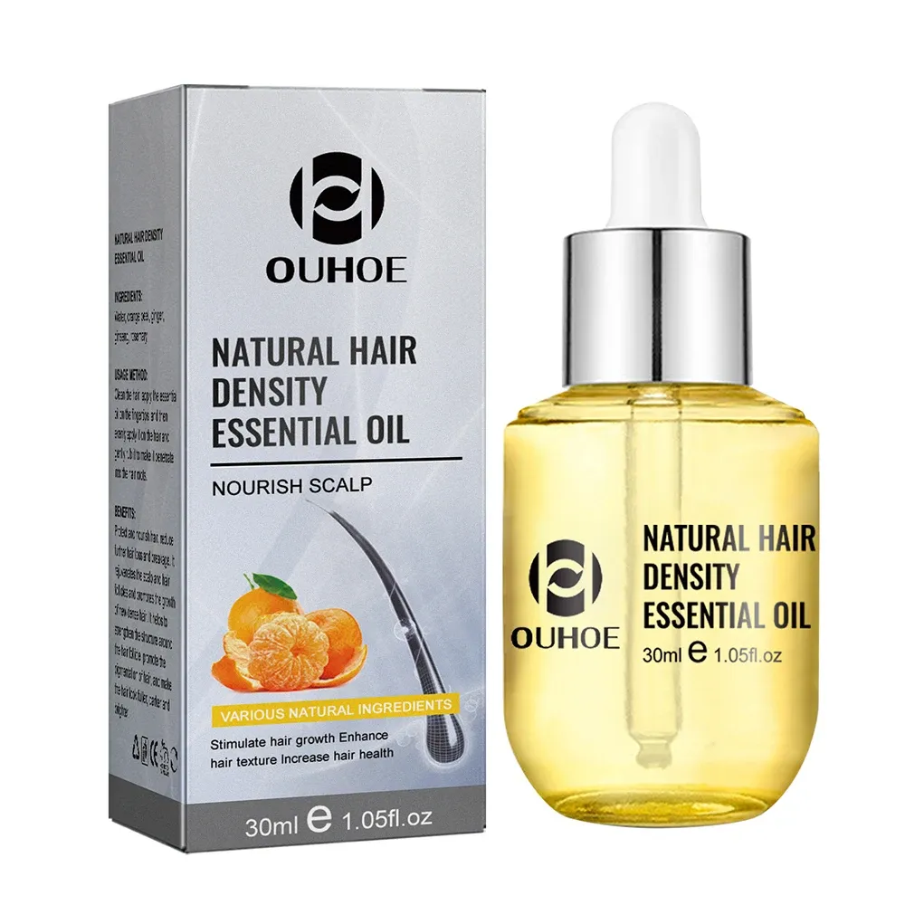 Peigne masseur électrique vibrant à micro-courant et lumière rouge, avec huile de croissance capillaire 50 ml et applicateur pour cuir chevelu 10