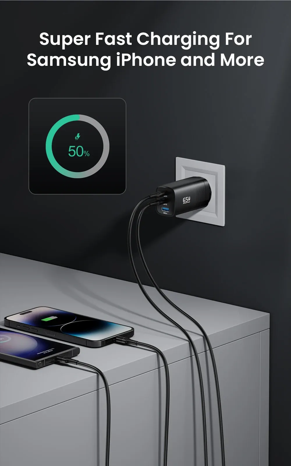 Chargeur ASOMETECH, finition