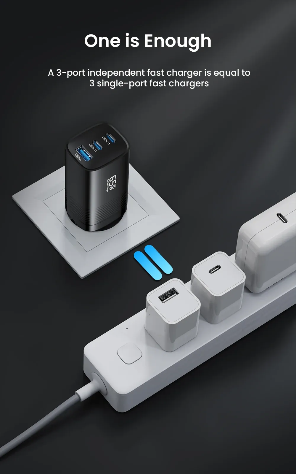 Chargeur ASOMETECH, usage quotidien