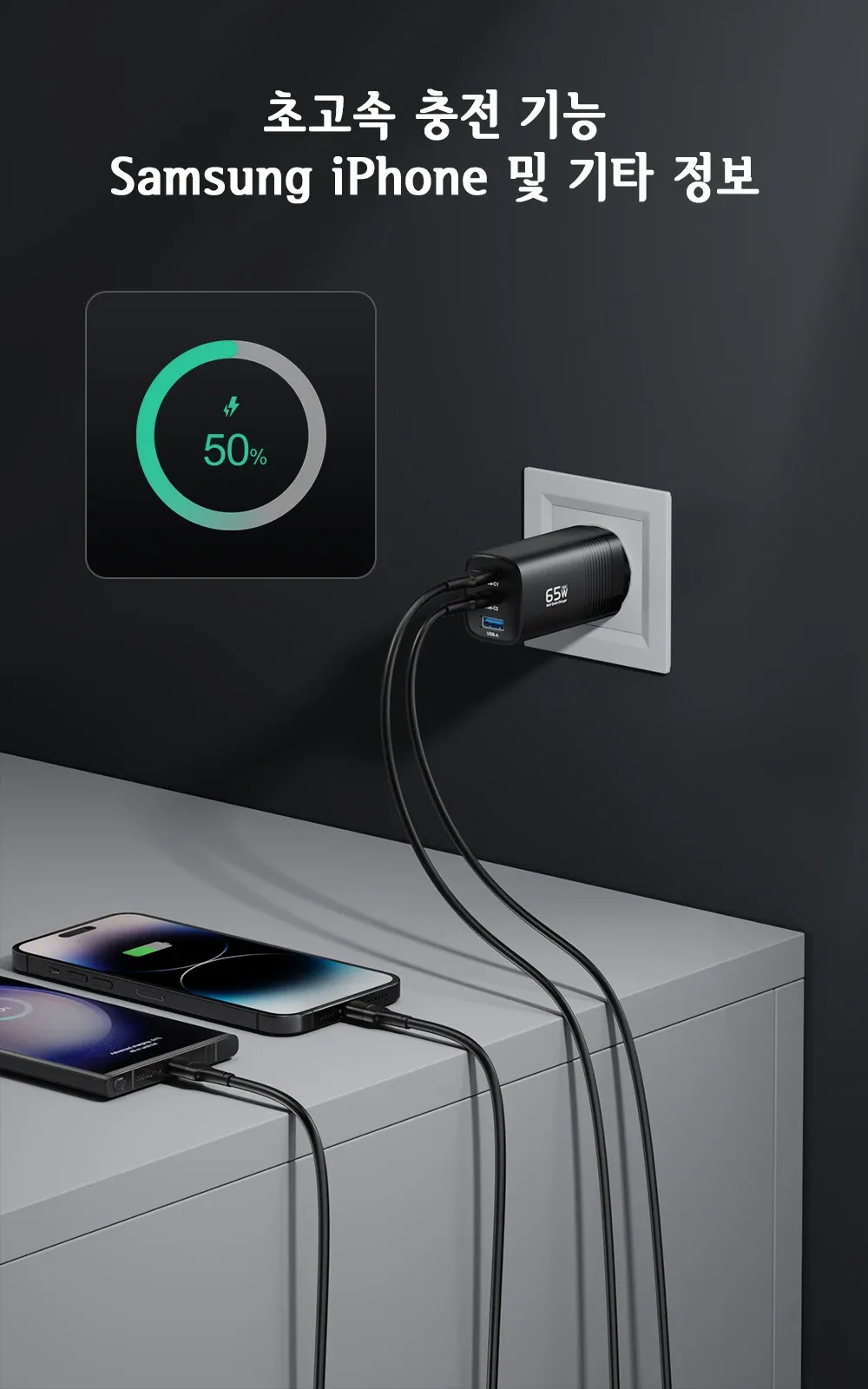 Chargeur ASOMETECH, design épuré
