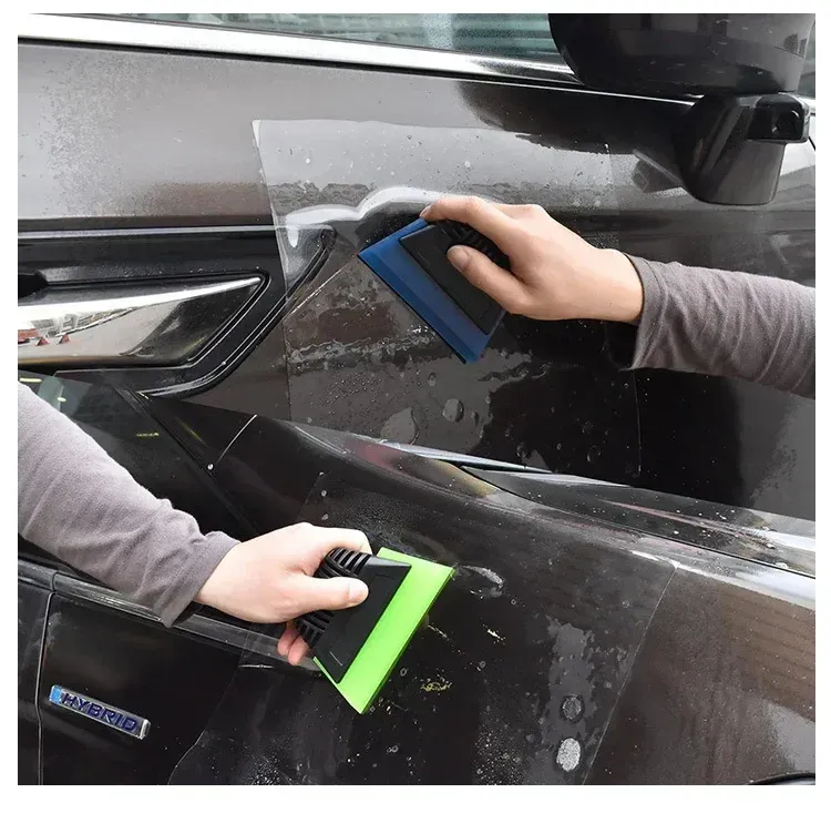 Raclette en silicone pour vitres de voiture, détail final
