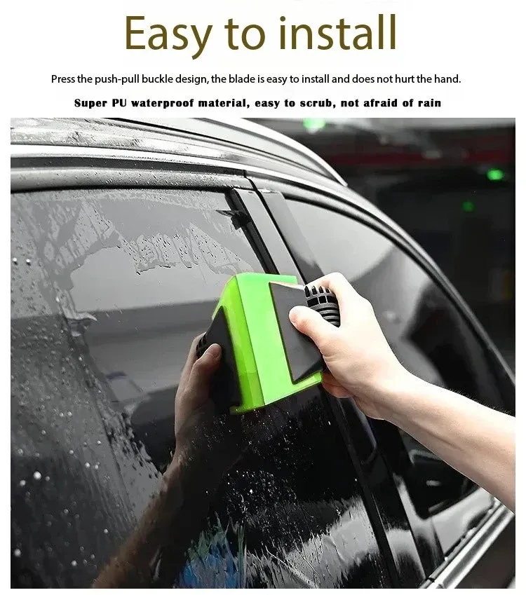 Raclette en silicone pour vitres de voiture, finition de surface