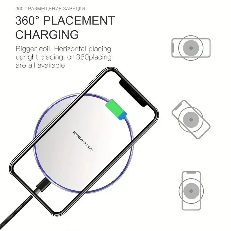 Station de charge sans fil rapide avec support pour iPhone 11 à 16 Pro Max, Samsung et Xiaomi 5