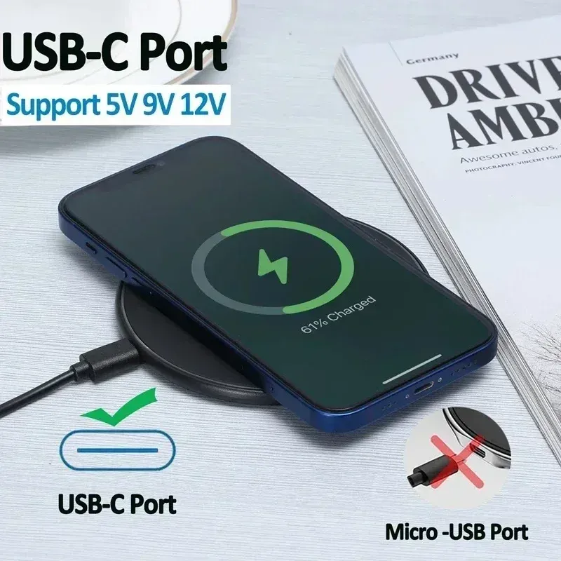 Chargeur sans fil rapide, détail du design