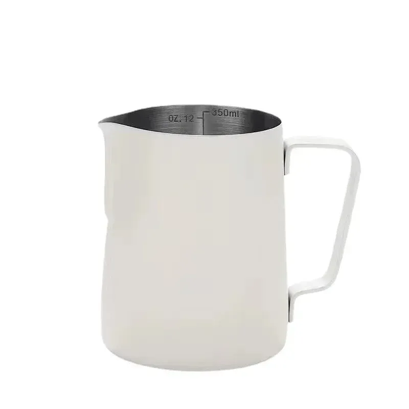 Pichet à mousse pour café et lait en acier inoxydable 304, 350 ml / 600 ml, avec échelle précise 5
