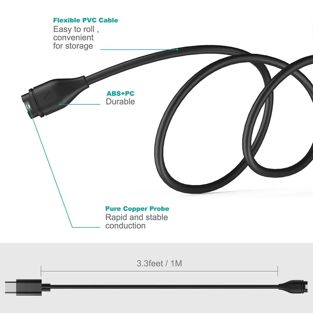 Câble de charge pour montre Garmin