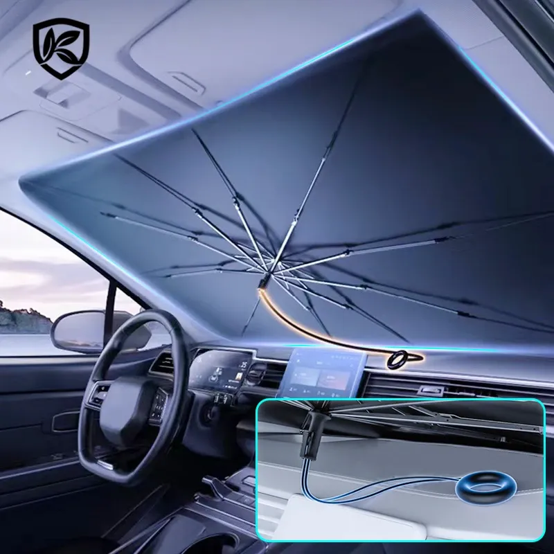 Pare-soleil pliable pour pare-brise avant, compatible Tesla