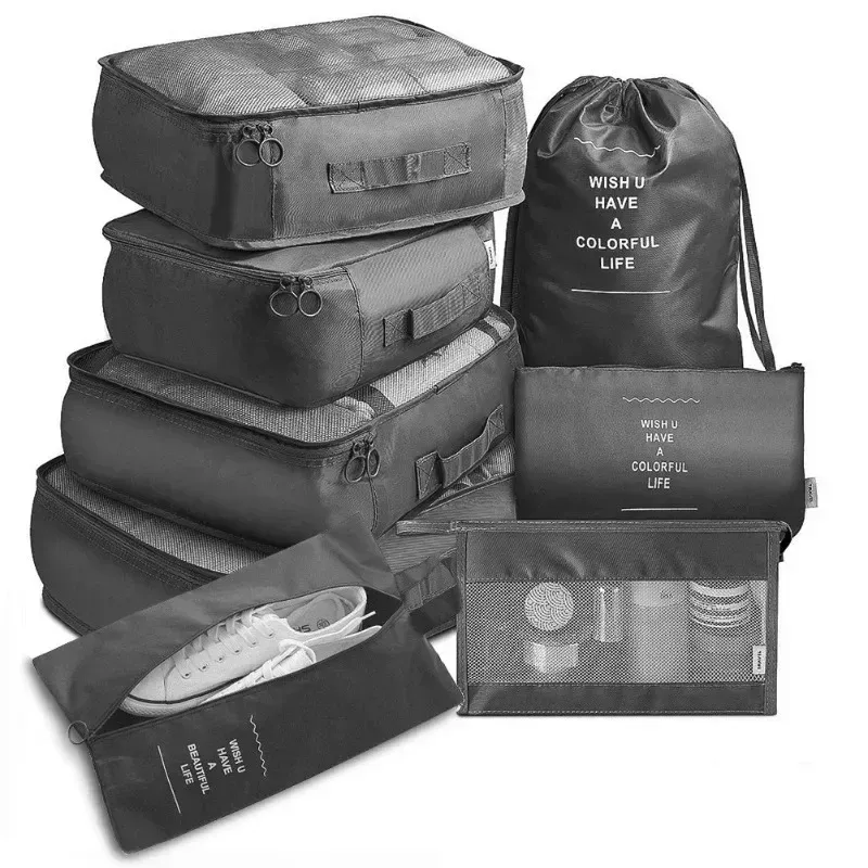 Ensemble de 7 Cubes d'Emballage pour Valise et Bagages