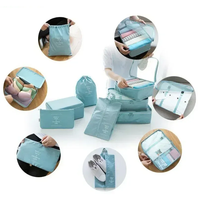 Ensemble de 7 Cubes d'Emballage pour Valise et Bagages 4