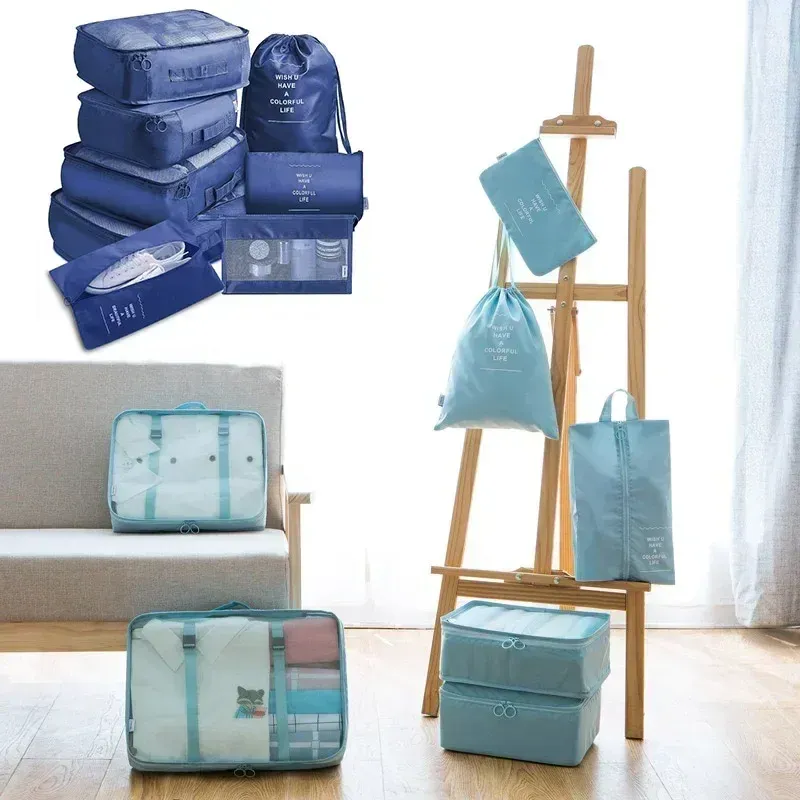 Ensemble de 7 Cubes d'Emballage pour Valise et Bagages 5