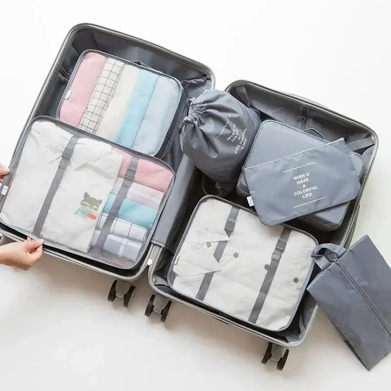 Ensemble de 7 Cubes d'Emballage pour Valise et Bagages 10