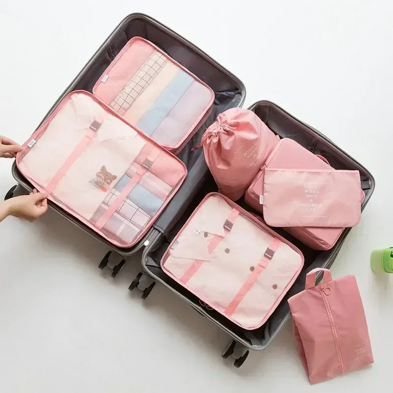 Ensemble de 7 Cubes d'Emballage pour Valise et Bagages 12