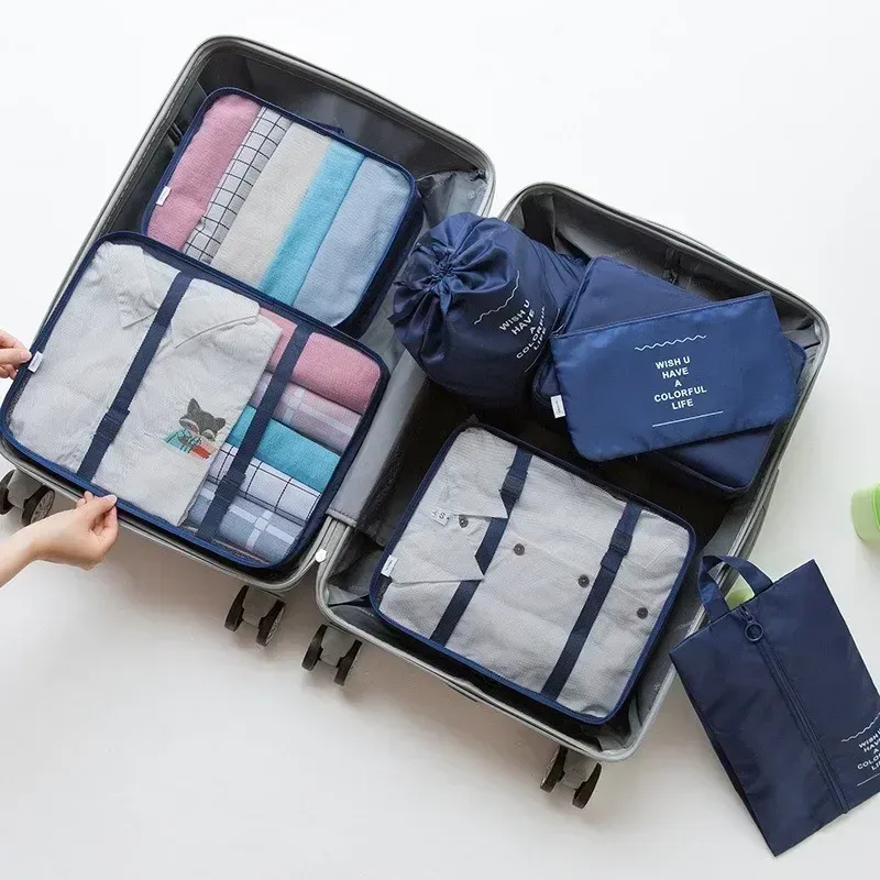 Ensemble de 7 Cubes d'Emballage pour Valise et Bagages 11