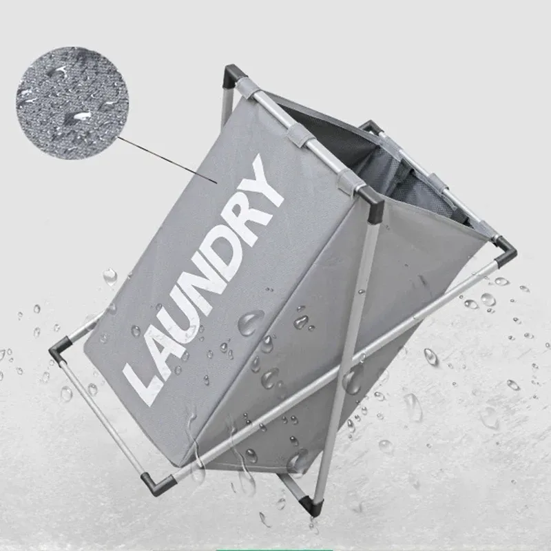 Grand panier à linge pliable et étanche, panier de rangement pour vêtements sales et jouets - Image 1