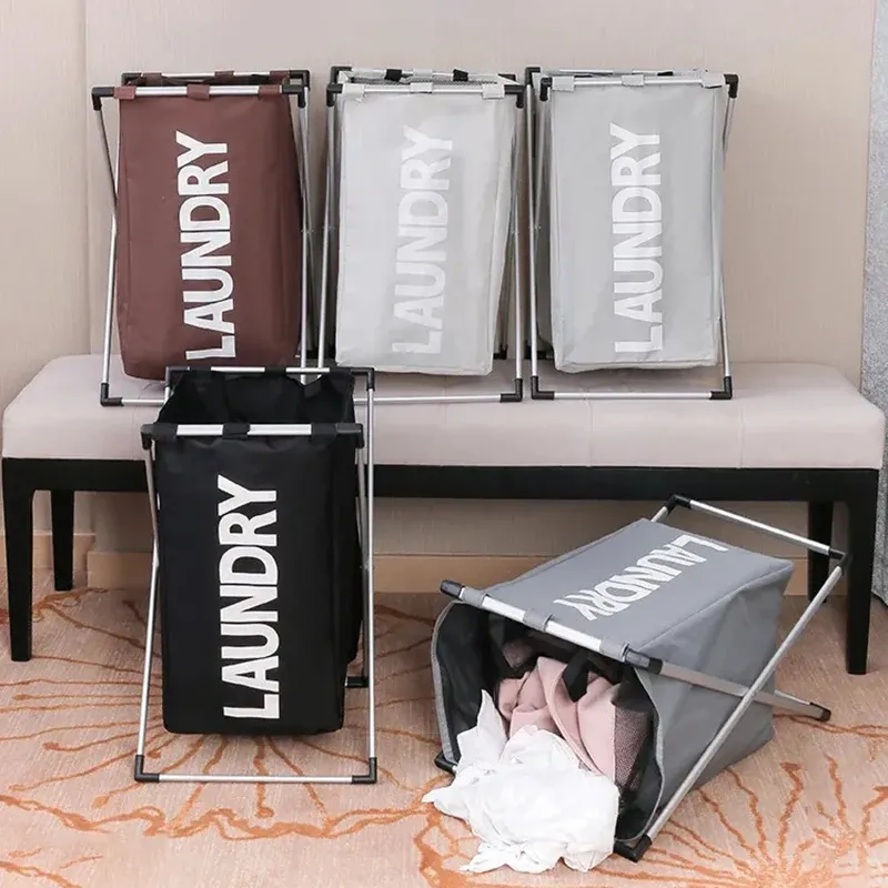 Grand panier à linge pliable et étanche, panier de rangement pour vêtements sales et jouets 6