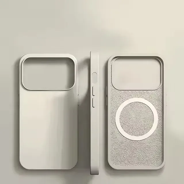 Étui de luxe pour iPhone compatible MagSafe, en silicone liquide, résistant aux chocs 7