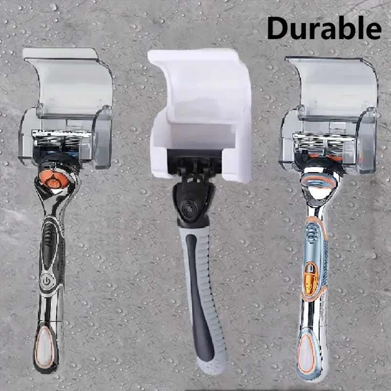 Détail du porte-rasoir mural de douche