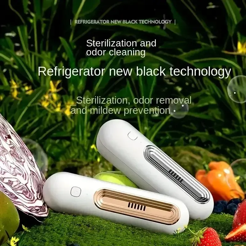 Désodorisant et stérilisateur rechargeable pour mini-réfrigérateur, à générateur d'ozone 2