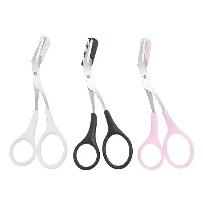 Ensemble de 3 pièces de rasoir à sourcils en acier inoxydable avec peigne, ciseaux à sourcils et outils de maquillage pour l'épilation et le façonnage des sourcils 8