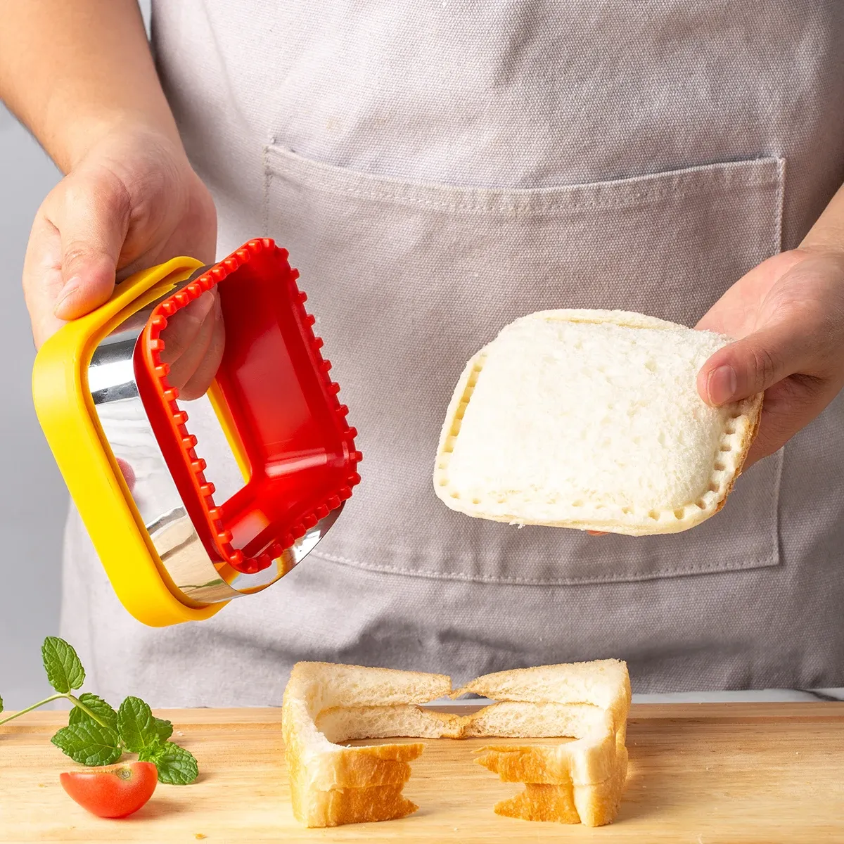 1 Coupe-sandwich et scelleur, coupe-légumes pour enfants, appareil à sandwichs, boîte à lunch, boîte bento, DIV Lunch - Image 1