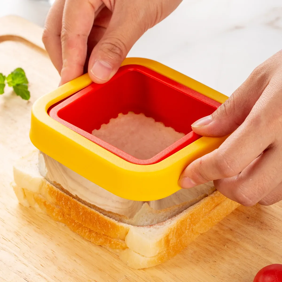 1 Coupe-sandwich et scelleur, coupe-légumes pour enfants, appareil à sandwichs, boîte à lunch, boîte bento, DIV Lunch 4