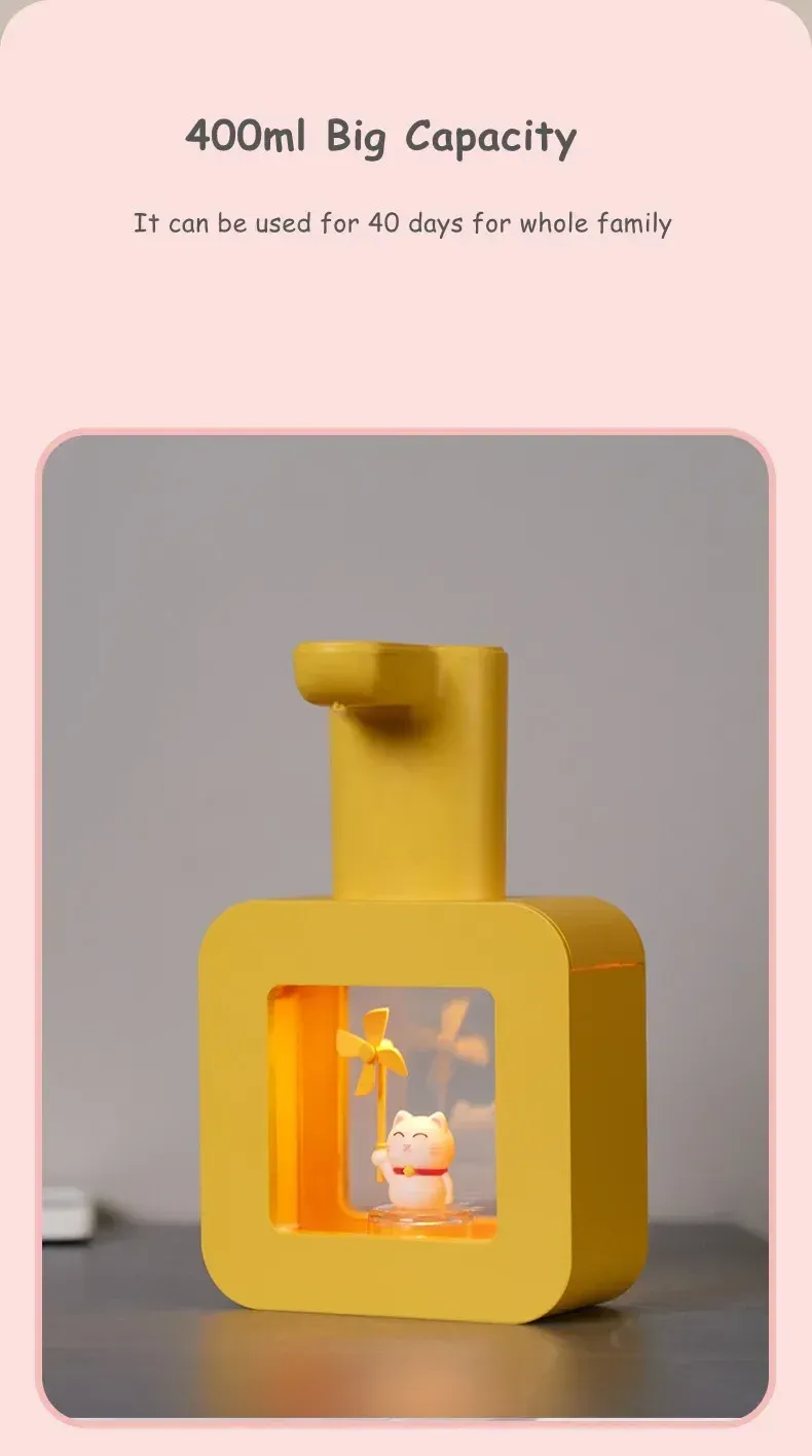 Distributeur de savon dans son environnement