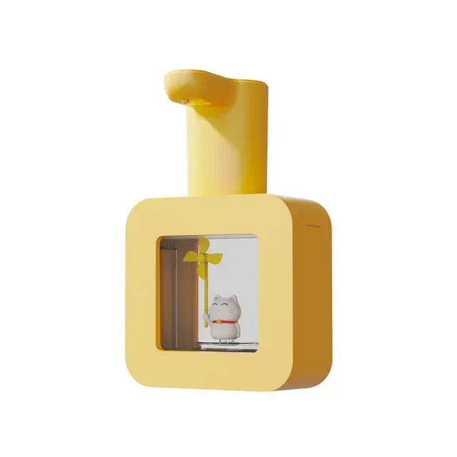 Distributeur automatique de savon sans contact aux motifs d'animaux mignons, recharge USB, 400 ml 9