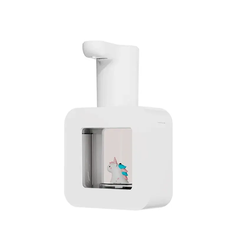 Distributeur automatique de savon sans contact aux motifs d'animaux mignons, recharge USB, 400 ml 7