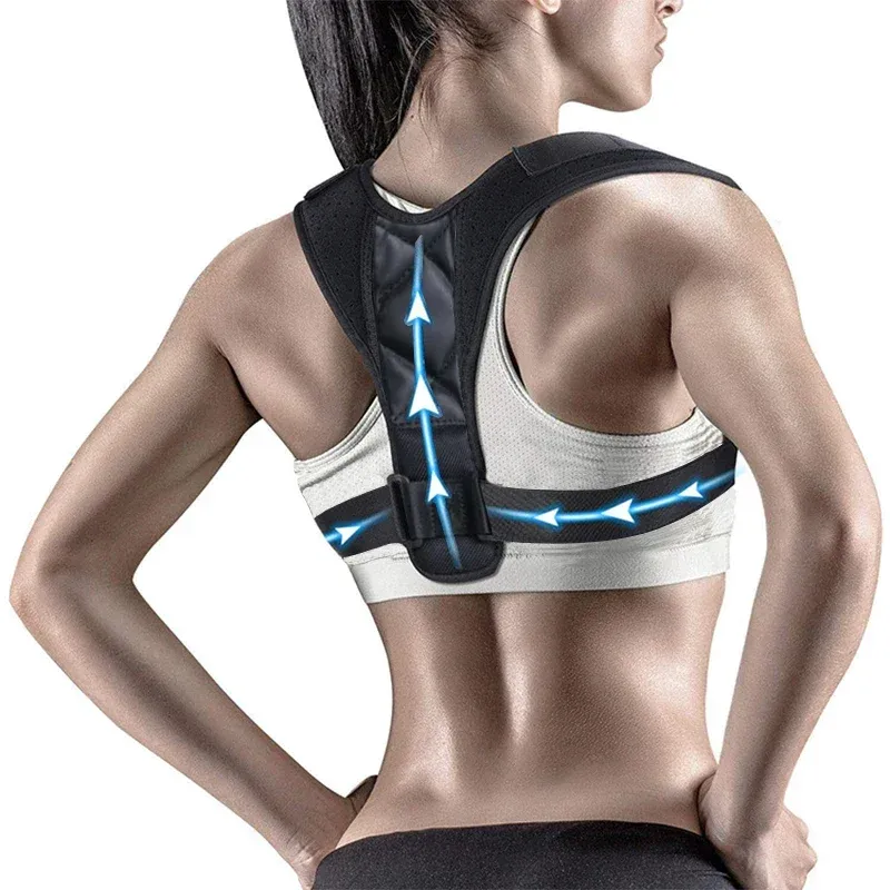 Ceinture correctrice de posture pour le dos, anti-bossu pour hommes et femmes, maintien de la posture assise et des épaules